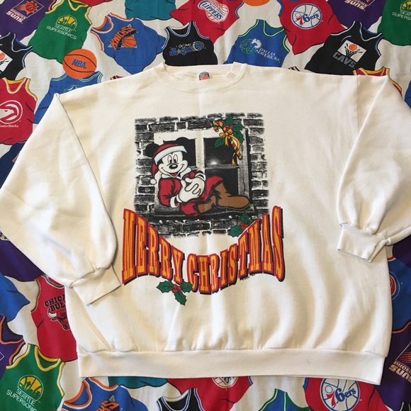 vintage disney christmas sweatshirt